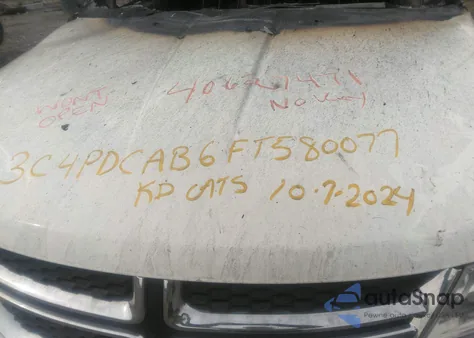 2015 Dodge Journey Cvp/Se Plus z USA, uszkodzony, nr VIN 3C4PDCAB6FT580077